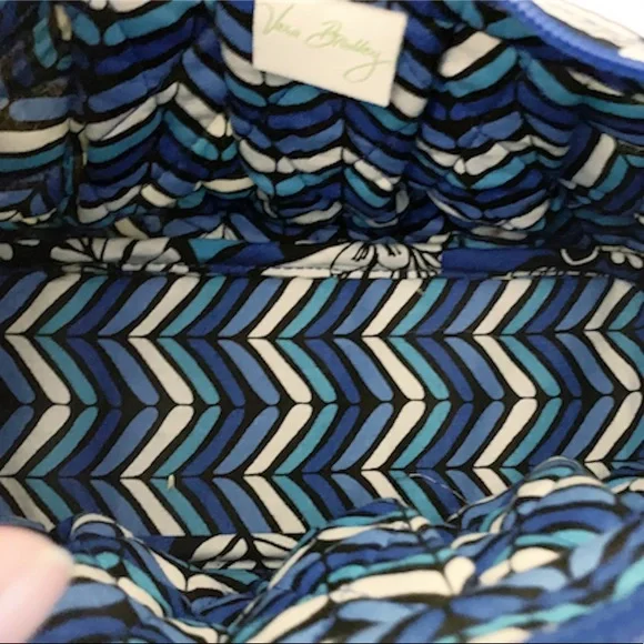 Y2K Vera Bradley Frannie Blue Bayou Small Crossbody Purse - Picture 7 of 8